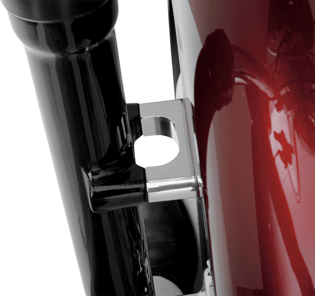 KLOCK WERKS 1410-0045 Hugger Front Fender Mounting Blocks - For 21" Wheels - Chrome — image 2 of 2