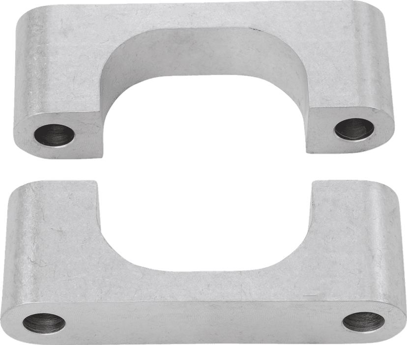 KLOCK WERKS 1410-0046 Hugger Front Fender Mounting Blocks - For 21" Wheels - Satin