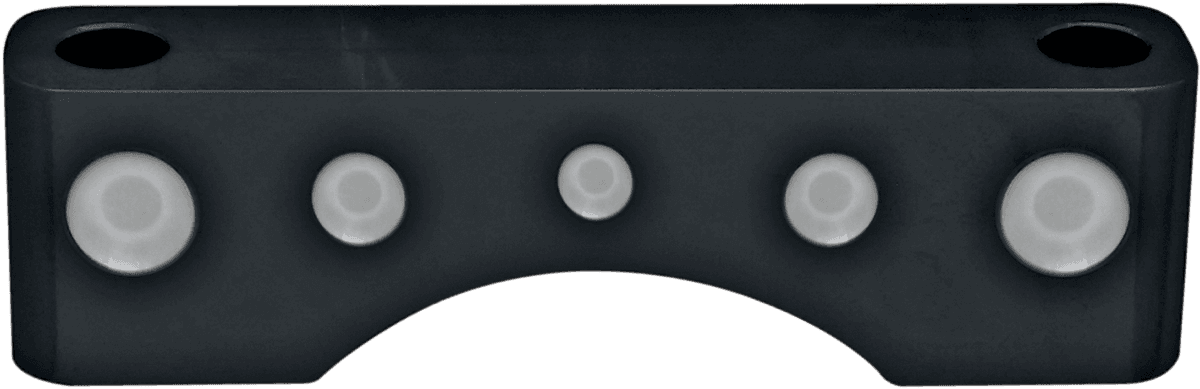 COVINGTONS 1410-0049 Front Fender Spacers - Dimpled - 1" Spacer - Black
