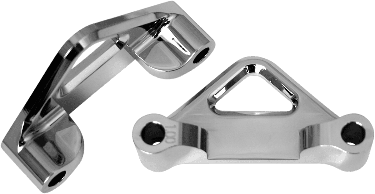 ACCUTRONIX 1410-0059 Hot Legs/Bagger Legs Fender Spacers - Chrome - 1" Spacer - For 6" Width Fender