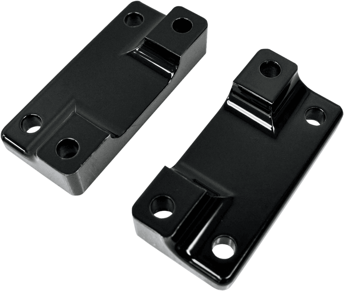 DRAG SPECIALTIES 1410-0064 Fender-To-Fork Adapters - Gloss Black