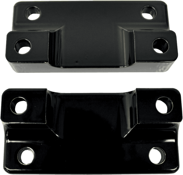 DRAG SPECIALTIES 1410-0064 Fender-To-Fork Adapters - Gloss Black — image 2 of 2