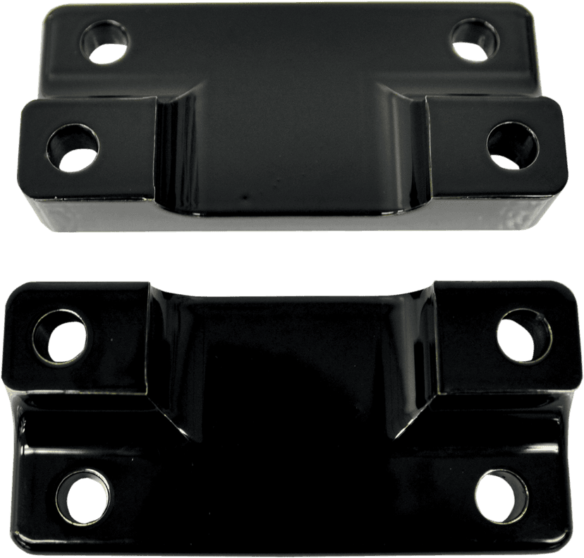 DRAG SPECIALTIES 1410-0064 Fender-To-Fork Adapters - Gloss Black — image 2 of 2