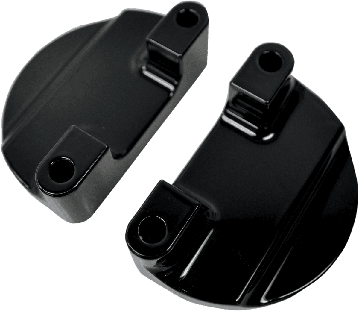 DRAG SPECIALTIES 1410-0065 Fender-To-Fork Adapters - Gloss Black