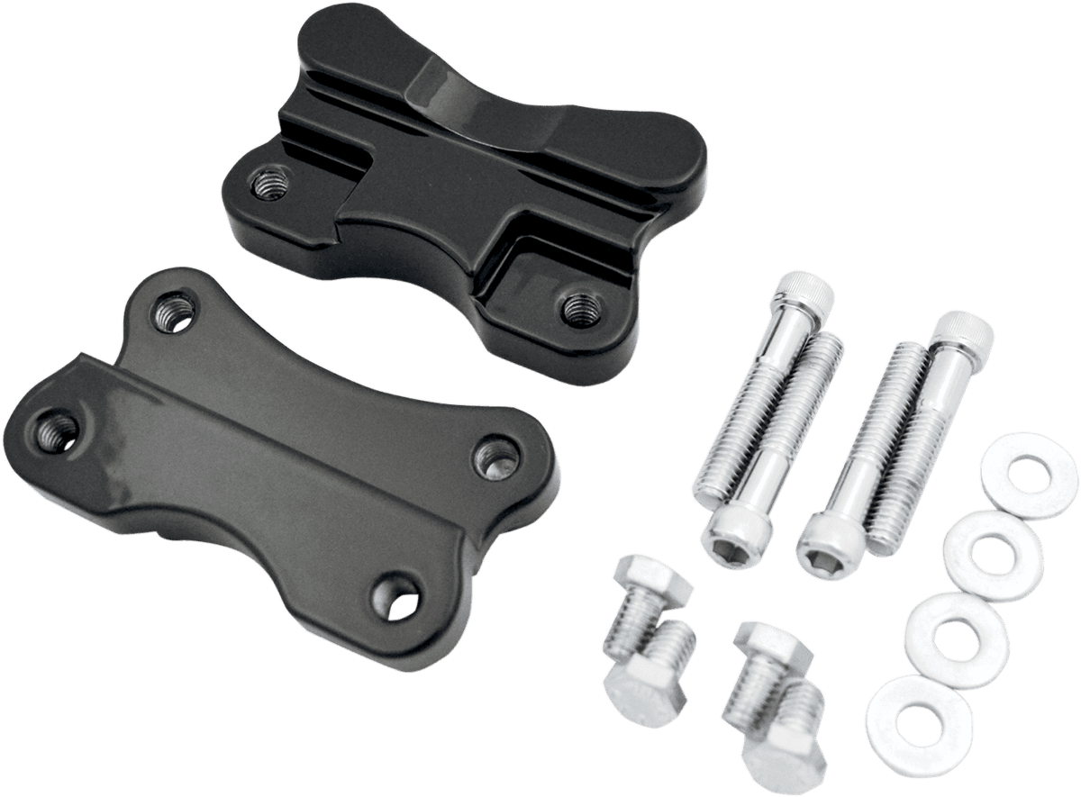 DRAG SPECIALTIES 1410-0067 Fender-To-Fork Adapters - Gloss Black