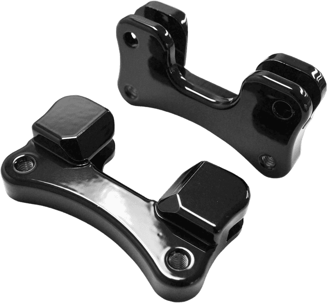DRAG SPECIALTIES 1410-0096 Fender-To-Fork Adapters - Gloss Black