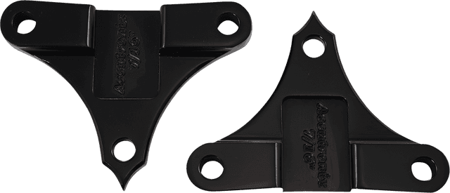 ACCUTRONIX 1410-0115 Hot Legs/Bagger Legs Fender Spacers - Black - 0.4375" Spacer - For 6-3/8" Width Fender — image 1 of 2