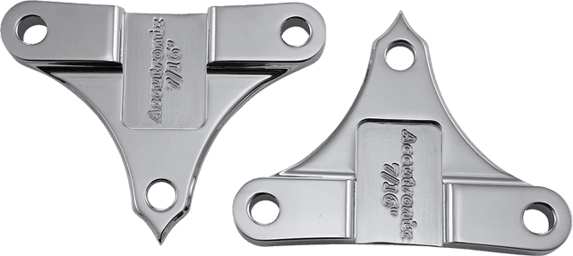 ACCUTRONIX 1410-0116 Hot Legs/Bagger Legs Fender Spacers - Chrome - 0.4375" Spacer - For 6-3/8" Width Fender