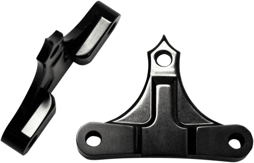 ACCUTRONIX 1410-0117 Hot Legs/Bagger Legs Fender Spacers - Black - 0.625" Spacer - For 6" Width Fender