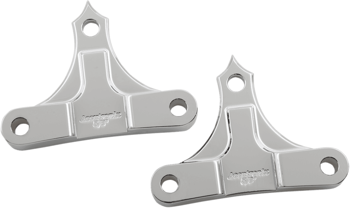 ACCUTRONIX 1410-0118 Hot Legs/Bagger Legs Fender Spacers - Chrome - 0.625" Spacer - For 6" Width Fender