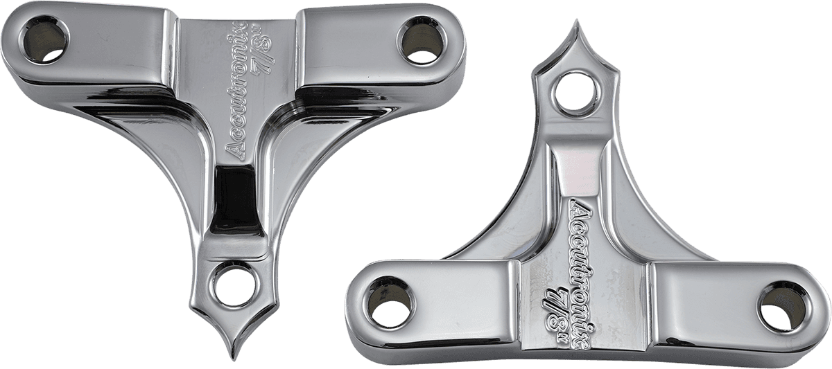ACCUTRONIX 1410-0120 Hot Legs/Bagger Legs Fender Spacers - Chrome - 0.875" Spacer - For 5-1/2" Width Fender