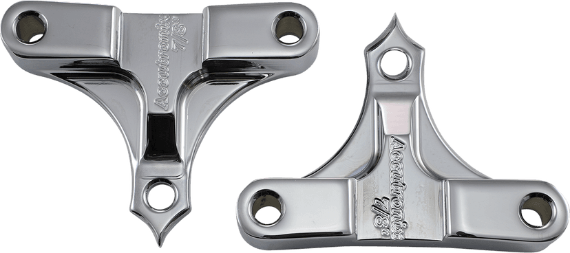 ACCUTRONIX 1410-0120 Hot Legs/Bagger Legs Fender Spacers - Chrome - 0.875" Spacer - For 5-1/2" Width Fender