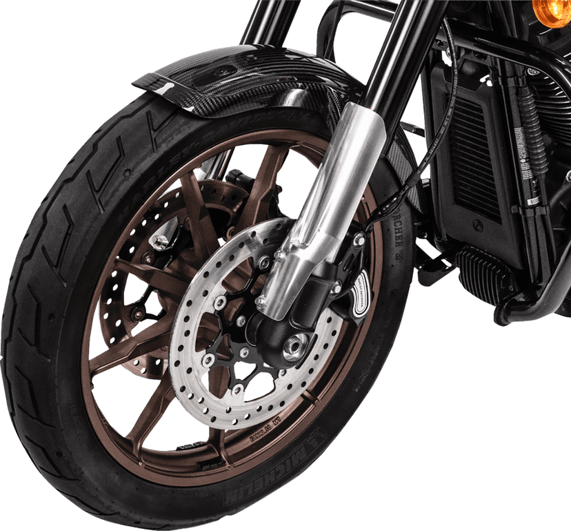 SADDLEMEN 1410-0171 Front Fender Adapter - Raw - FXLRS/T — image 4 of 5