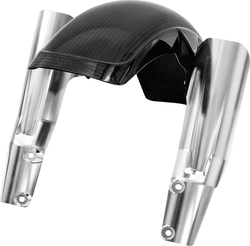 SADDLEMEN 1410-0171 Front Fender Adapter - Raw - FXLRS/T — image 3 of 5