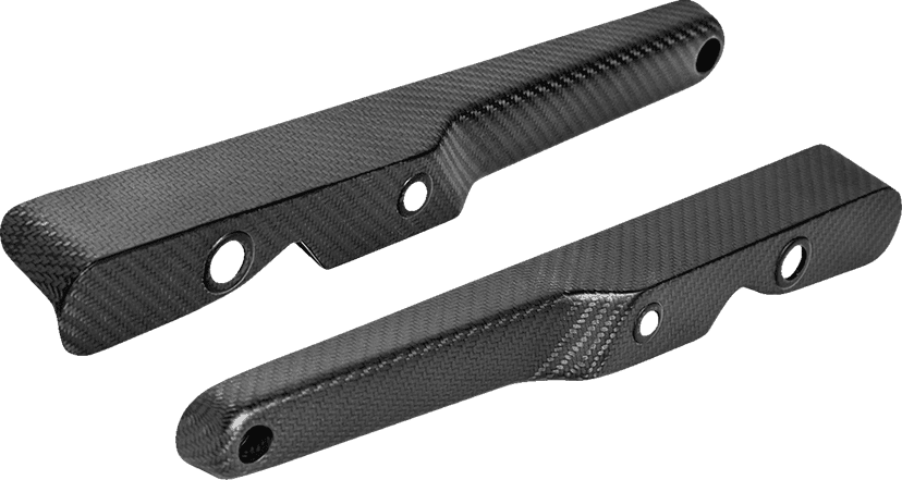SADDLEMEN 1411-0046 Fender Strut - Carbon Fiber/Matte - FXR
