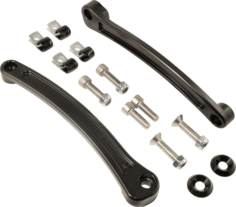 JOKER MACHINE 1412-0014 Fender Side Rails - Black - Indian Scout — image 2 of 6