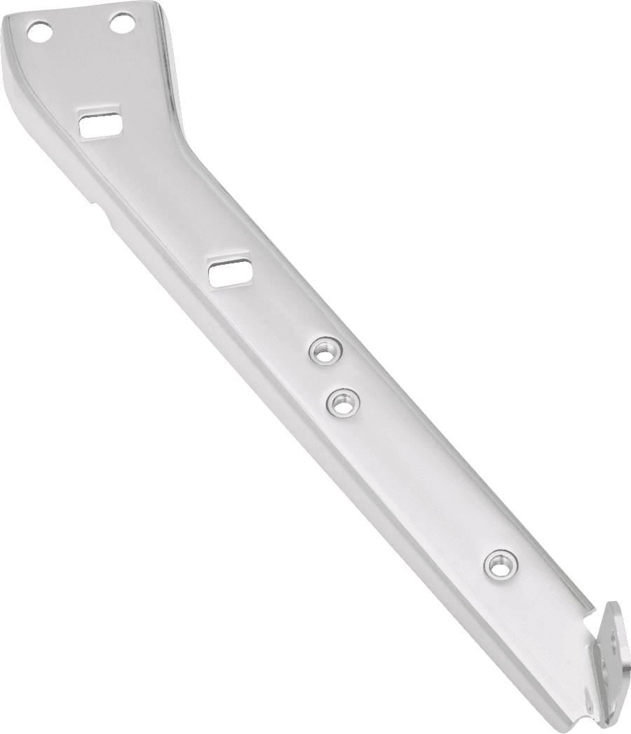 DRAG SPECIALTIES 1413-0011 Left Saddlebag Rail Support Bracket - Chrome