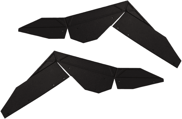 POWERMADD 1420-0083 Fender Flare Extension Kit - Front - Polaris - RZR '09-'14 — image 1 of 2