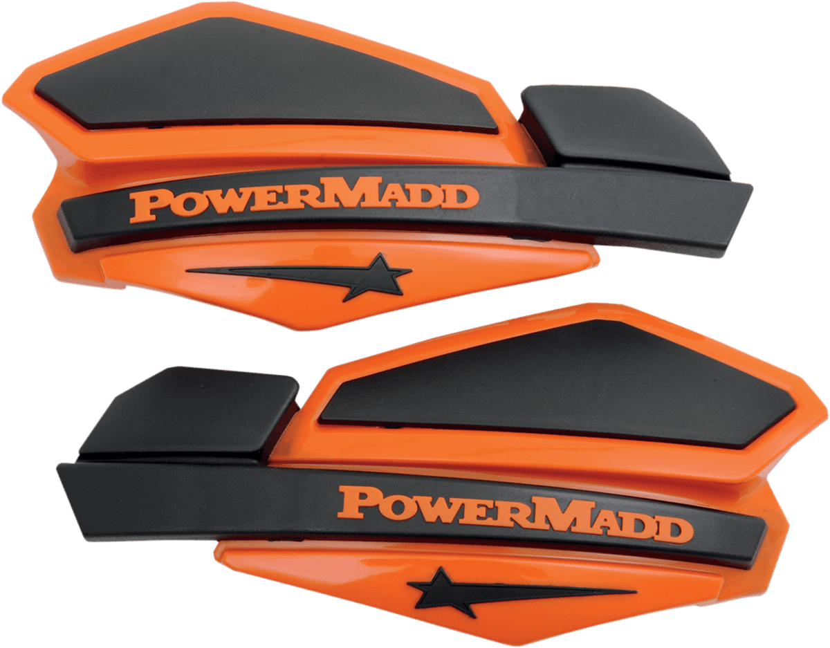 POWERMADD 14205 Star Series Handguards - Orange/Black