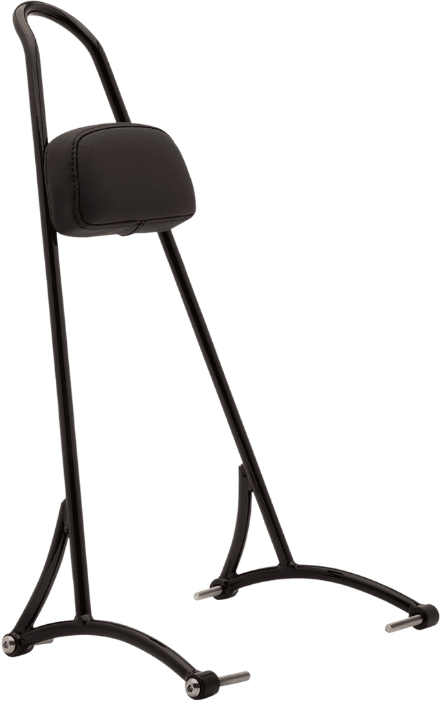 BURLY BRAND 1501-0450 20" Tall Sissy Bar - Black - HD Sportster '04-'22