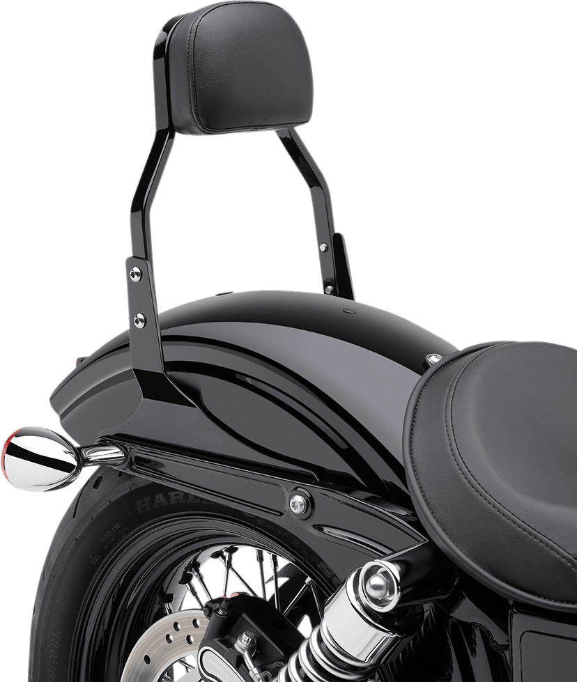 COBRA 1501-0452 Mini Sissy Bar - Black - Softail — image 1 of 3