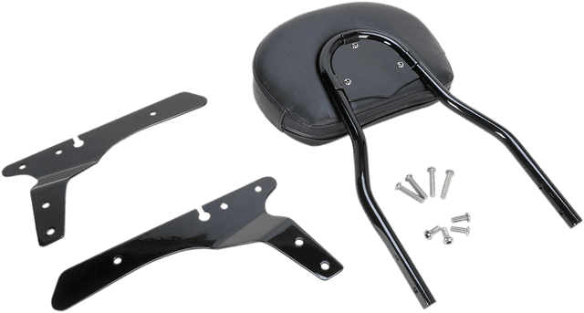 COBRA 1501-0469 Round Sissy Bar - Short - Black - Sportster — image 2 of 3