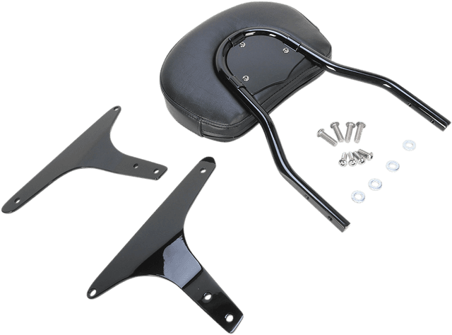 COBRA 1501-0472 Round Sissy Bar - Standard - Black - Softail — image 4 of 5
