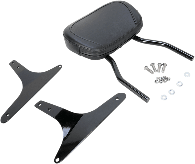 COBRA 1501-0472 Round Sissy Bar - Standard - Black - Softail — image 2 of 5