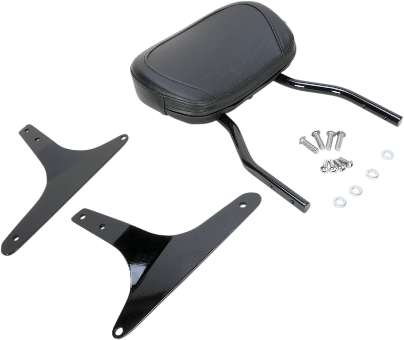 COBRA 1501-0472 Round Sissy Bar - Standard - Black - Softail — image 2 of 5