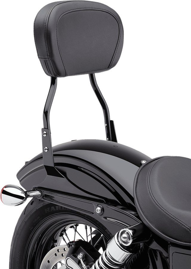 COBRA 1501-0472 Round Sissy Bar - Standard - Black - Softail — image 5 of 5