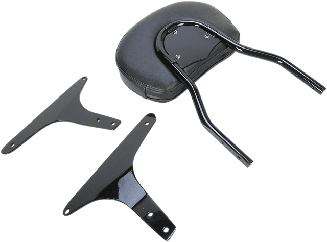 COBRA 1501-0472 Round Sissy Bar - Standard - Black - Softail — image 3 of 5