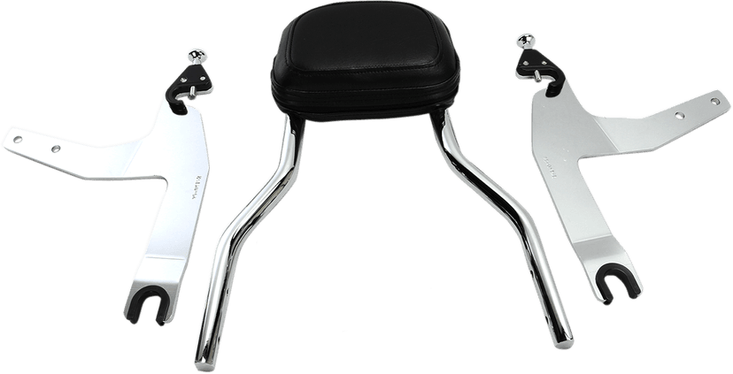 COBRA 1501-0557 Backrest Kit - 14" - Chrome - Softail — image 1 of 4