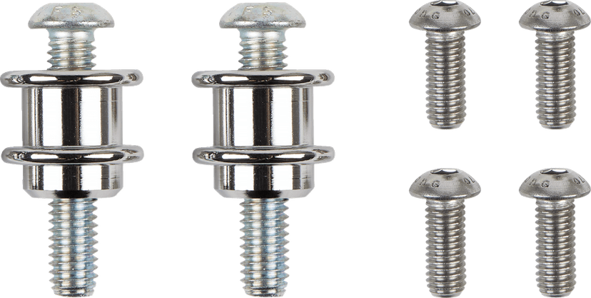 COBRA 1501-0559 Backrest Kit - 14" - Chrome - Dyna — image 2 of 5