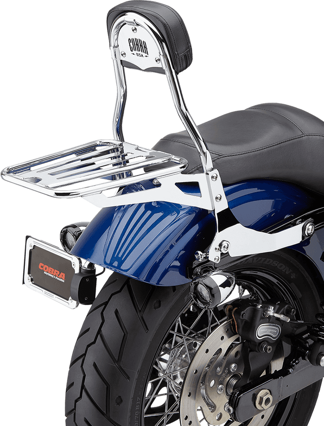 COBRA 1501-0559 Backrest Kit - 14" - Chrome - Dyna — image 4 of 5