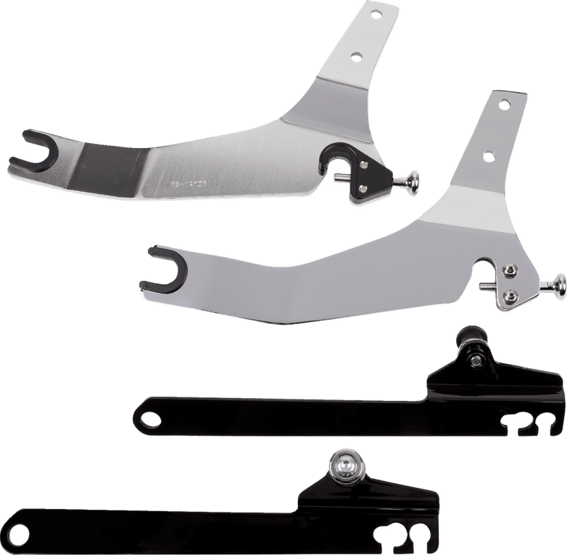 COBRA 1501-0559 Backrest Kit - 14" - Chrome - Dyna — image 3 of 5