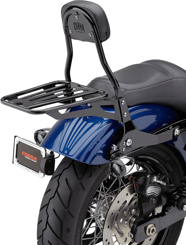 COBRA 1501-0560 Backrest Kit - 14" - Black - Dyna — image 4 of 5