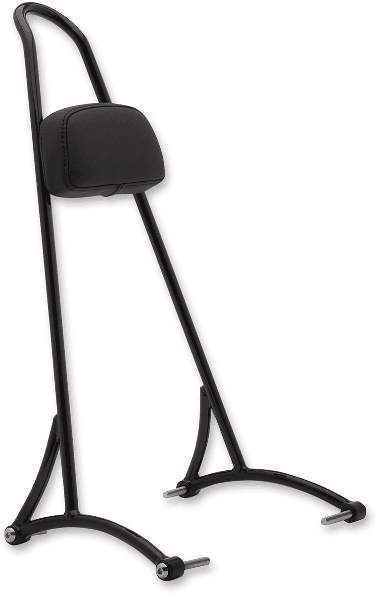BURLY BRAND 1501-0565 20" Tall Sissy Bar - Black - HD Sportster '94-'03