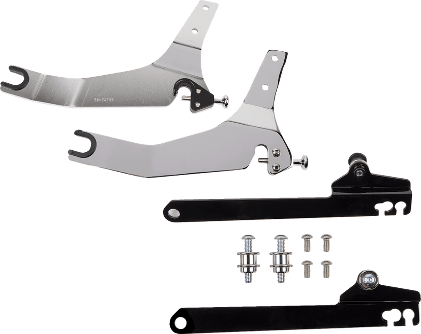 COBRA 1501-0573 Backrest Kit - 11" - Chrome - Dyna — image 2 of 3