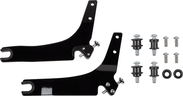 COBRA 1501-0577 Backrest Kit - 14" - Chrome - Softail — image 2 of 3