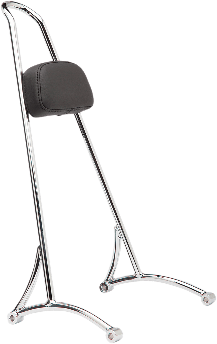 BURLY BRAND 1501-0586 20" Tall Sissy Bar - Chrome - HD Dyna