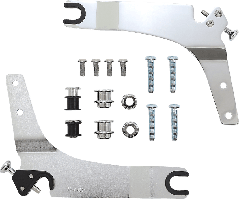 COBRA 1501-0592 Backrest Kit - 14" - Chrome - Softail — image 3 of 3