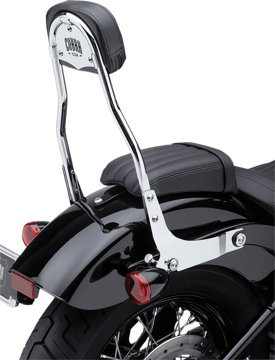 COBRA 1501-0592 Backrest Kit - 14" - Chrome - Softail