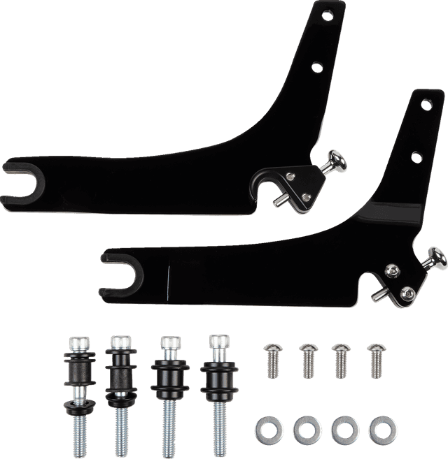 COBRA 1501-0602 Backrest Kit - 14" - Black - FLHC/S — image 2 of 3