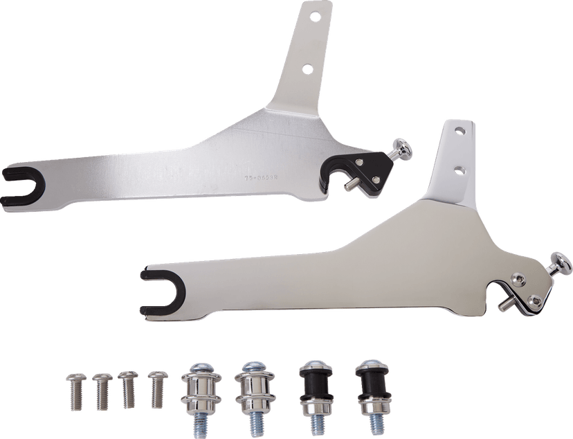 COBRA 1501-0607 Backrest Kit - 14" - Chrome - Softail — image 2 of 3