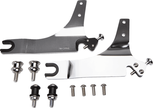 COBRA 1501-0611 Backrest Kit - 14" - Chrome - FXLR — image 2 of 3
