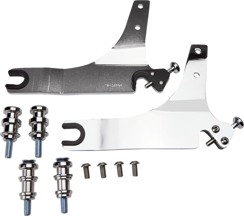 COBRA 1501-0621 Backrest Kit - 14" - Chrome - FLSB — image 3 of 3