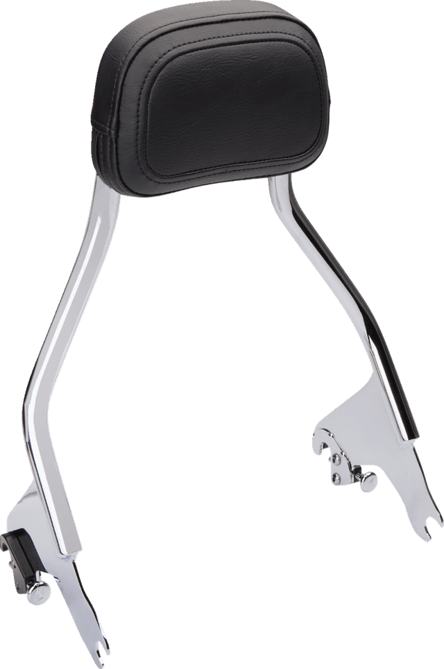 COBRA 1501-0687 Detachable Backrest - Chrome - Short - FLH/FLT — image 1 of 2