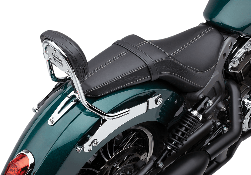 COBRA 1501-0692 Detachable Backrest - Chrome - Two-up Seat - Scout — image 3 of 4