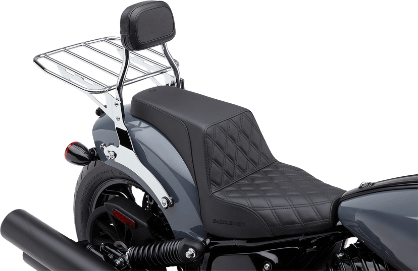 COBRA 1501-0749 Detachable Backrest - Mini - Chrome - Chieftain — image 2 of 3