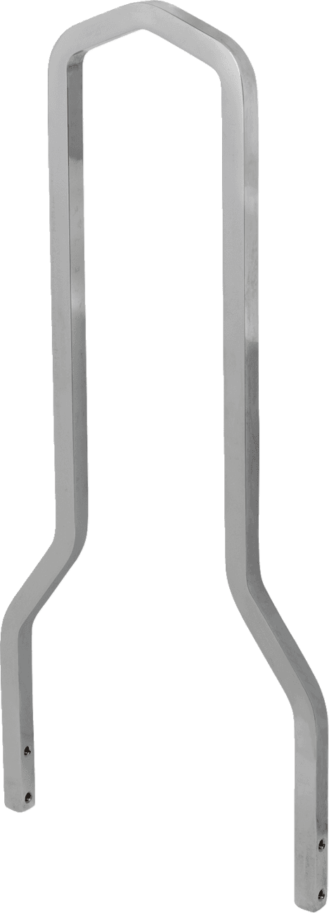DRAG SPECIALTIES 1501-0764 Square Sissy Bar - Chrome - 14.75" H x 8.75" W